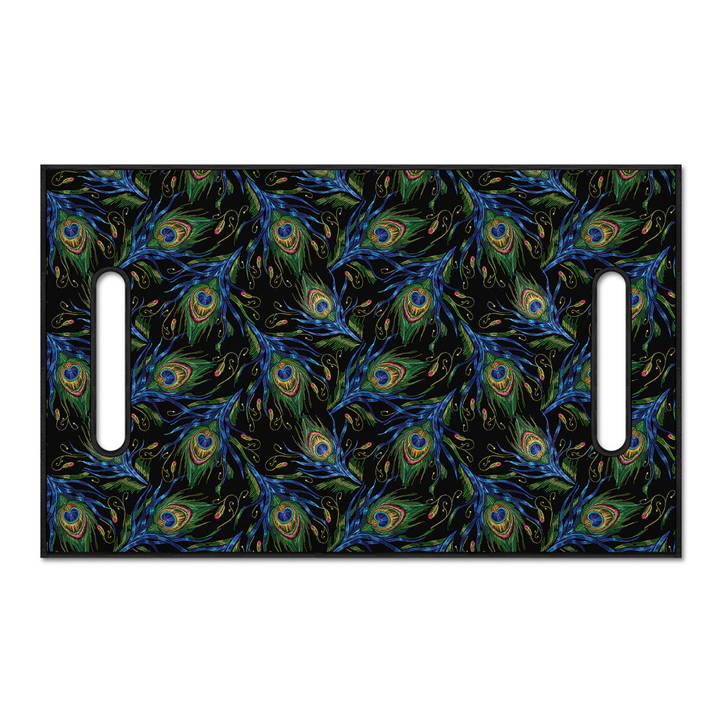 Embroidery Peacock Feather Print Golf Cart Seat Cover