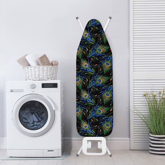 Embroidery Peacock Feather Print Ironing Board Cover