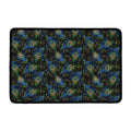 Embroidery Peacock Feather Print Kitchen Mat