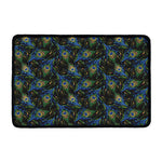 Embroidery Peacock Feather Print Kitchen Mat