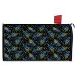 Embroidery Peacock Feather Print Mailbox Cover