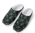 Embroidery Peacock Feather Print Mesh Casual Shoes