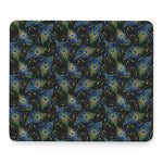 Embroidery Peacock Feather Print Mouse Pad