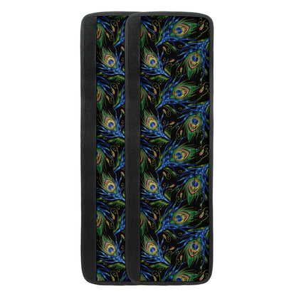 Embroidery Peacock Feather Print Refrigerator Handle Covers