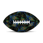 Embroidery Peacock Feather Print Rugby Ball