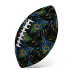 Embroidery Peacock Feather Print Rugby Ball