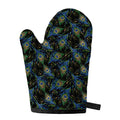 Embroidery Peacock Feather Print Single Oven Mitt