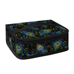 Embroidery Peacock Feather Print Small Lunch Bag