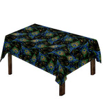 Embroidery Peacock Feather Print Tablecloth