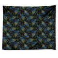 Embroidery Peacock Feather Print Tapestry