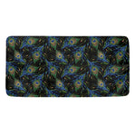 Embroidery Peacock Feather Print Towel