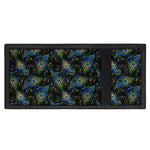 Embroidery Peacock Feather Print Trifold Wallet