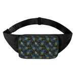 Embroidery Peacock Feather Print Waist Bag