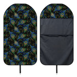 Embroidery Peacock Feather Print Waterproof Car Seat Cover