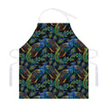 Embroidery Peacock Pattern Print Adjustable Apron