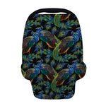 Embroidery Peacock Pattern Print Baby Seat Cover