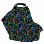Embroidery Peacock Pattern Print Baby Seat Cover