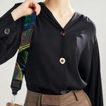 Embroidery Peacock Pattern Print Bag Strap