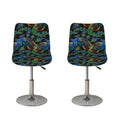 Embroidery Peacock Pattern Print Bar Stool Covers