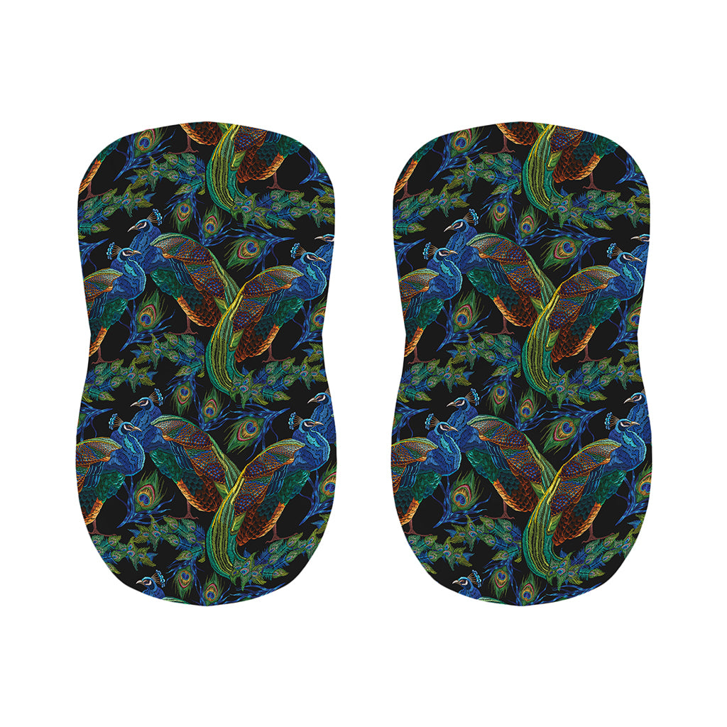 Embroidery Peacock Pattern Print Bar Stool Covers