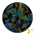 Embroidery Peacock Pattern Print Basketball