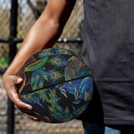 Embroidery Peacock Pattern Print Basketball