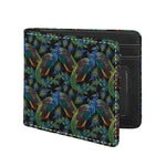 Embroidery Peacock Pattern Print Bifold Wallet