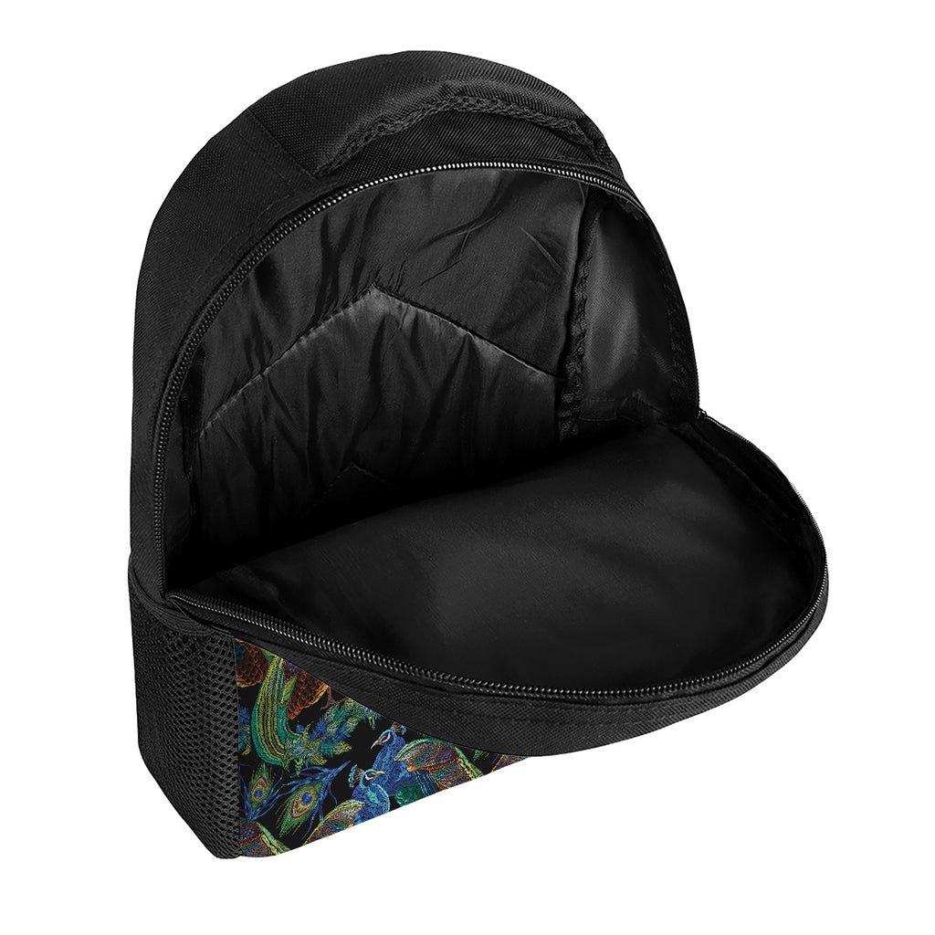 Embroidery Peacock Pattern Print Casual Backpack