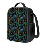Embroidery Peacock Pattern Print Crossbody Lunch Bag