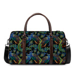 Embroidery Peacock Pattern Print Duffle Bag