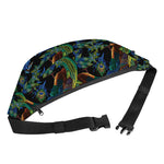 Embroidery Peacock Pattern Print Fanny Pack