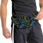 Embroidery Peacock Pattern Print Fanny Pack