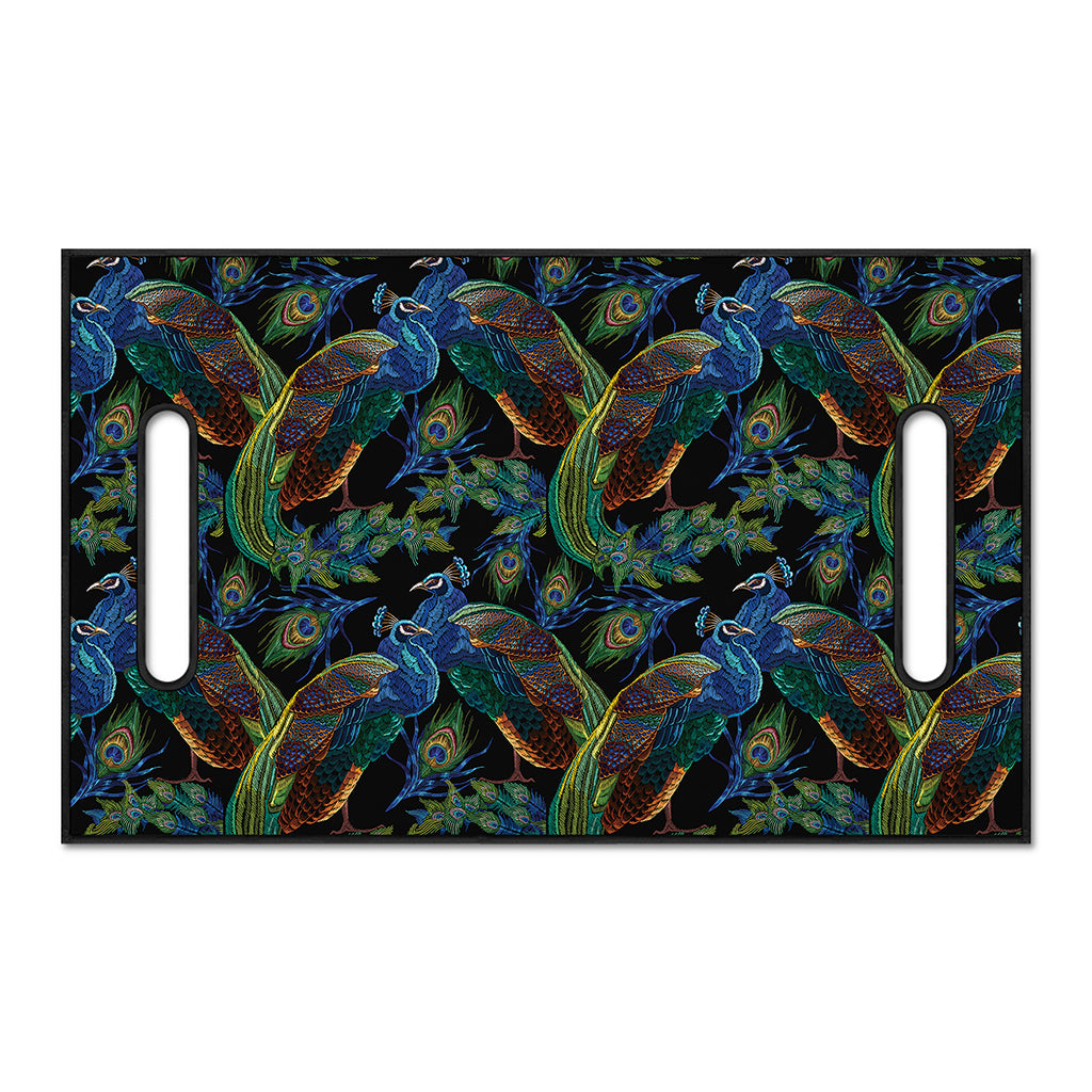 Embroidery Peacock Pattern Print Golf Cart Seat Cover