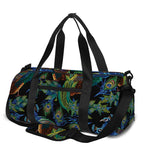 Embroidery Peacock Pattern Print Gym Bag