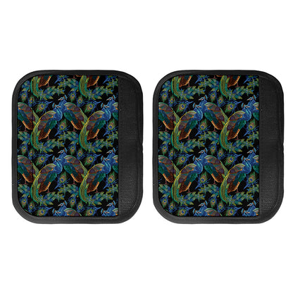 Embroidery Peacock Pattern Print Handle Covers