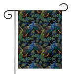 Embroidery Peacock Pattern Print House Flag