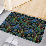 Embroidery Peacock Pattern Print Indoor Door Mat