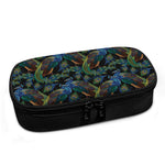 Embroidery Peacock Pattern Print Insulin Cooler Travel Case