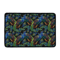 Embroidery Peacock Pattern Print Kitchen Mat