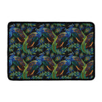 Embroidery Peacock Pattern Print Kitchen Mat