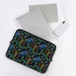 Embroidery Peacock Pattern Print Laptop Sleeve