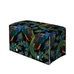 Embroidery Peacock Pattern Print Leather Tissue Box Cover