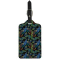 Embroidery Peacock Pattern Print Luggage Tag