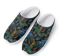 Embroidery Peacock Pattern Print Mesh Casual Shoes