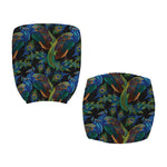 Embroidery Peacock Pattern Print Office Chair Cover