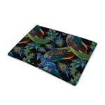 Embroidery Peacock Pattern Print Pet Cooling Mat Cover