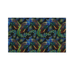 Embroidery Peacock Pattern Print Polyester Flag