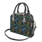 Embroidery Peacock Pattern Print Shoulder Handbag