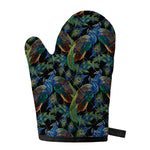 Embroidery Peacock Pattern Print Single Oven Mitt