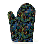 Embroidery Peacock Pattern Print Single Oven Mitt